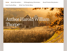 Tablet Screenshot of haroldwilliamthorpe.com